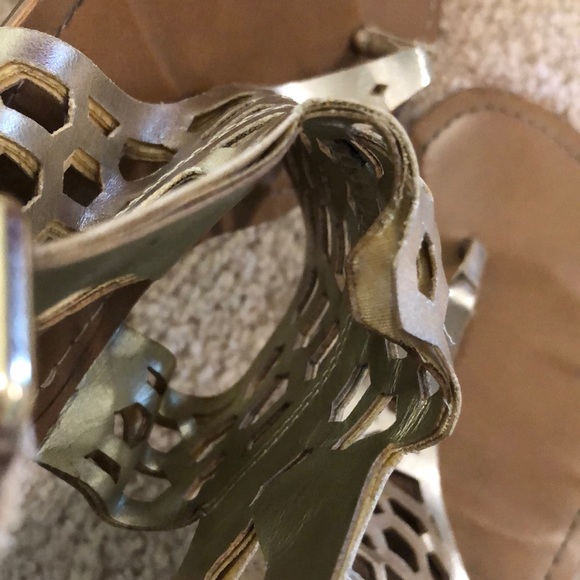 gold sandals - Picture 8 of 14